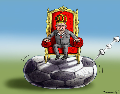 Cartoon: Das ist die Krönung (medium) by marian kamensky tagged prinz,fillipe,spanische,krönung,fussball,wm,prinz,fillipe,spanische,krönung,fussball,wm