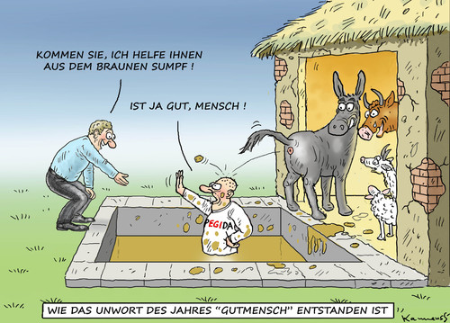 Cartoon: DAS UNWORT DES JAHRES (medium) by marian kamensky tagged das,unwort,des,jahres,gutmensch,pegida,das,unwort,des,jahres,gutmensch,pegida