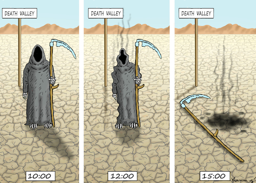 Cartoon: DEATH WALLEY (medium) by marian kamensky tagged death,walley,death,walley