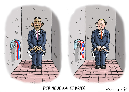 Cartoon: DER NEUE KALTE KRIEG (medium) by marian kamensky tagged der,neue,kalte,krieg,obama,putin,nato,russland,usa,der,neue,kalte,krieg,obama,putin,nato,russland,usa