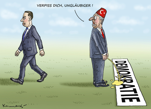 Cartoon: DER UNGLÄUBIGE KANZLER KERN (medium) by marian kamensky tagged christian,kern,österreich,putsch,türkei,erdogans,berater,christian,kern,österreich,putsch,türkei,erdogans,berater