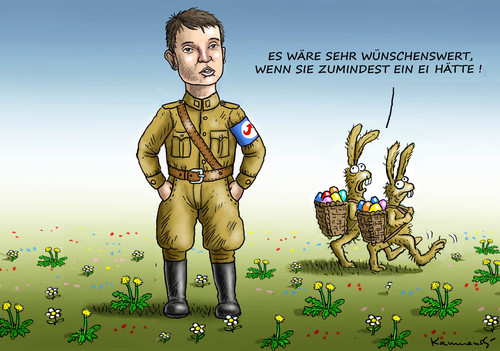 Cartoon: DEUTSCHER FRÜHLING (medium) by marian kamensky tagged kretschmann,guido,wolf,cdu,grünen,landtagswahlen,kretschmann,guido,wolf,cdu,grünen,landtagswahlen