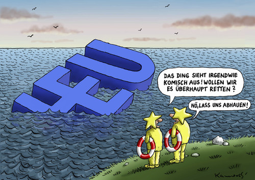 Cartoon: Die EU ist nicht zu retten (medium) by marian kamensky tagged eu,wahlen,rechtsparteien,marie,le,pen,strache,geerd,wilder,eu,wahlen,rechtsparteien,marie,le,pen,strache,geerd,wilder