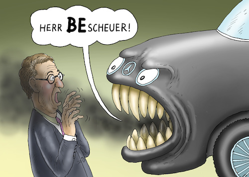 Cartoon: DIESELINDUSTRIE IST SAUER (medium) by marian kamensky tagged dieselaffenaffäre,mathias,müller,vw,winterkorn,scheuer,dieselaffenaffäre,mathias,müller,vw,winterkorn,scheuer