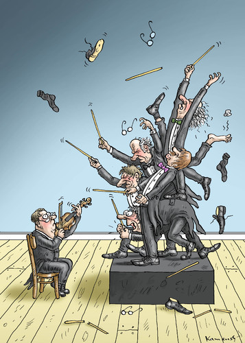 Cartoon: DIRIGENTENORGIE (medium) by marian kamensky tagged dirigentenorgie,musik,philharmonie,klassik,dirigentenorgie,musik,philharmonie,klassik