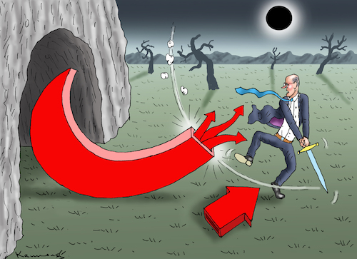 Cartoon: DRACHENTÖTER MERZ (medium) by marian kamensky tagged drachentöter,merz,afd,faschismus,populismus,cdu,drachentöter,merz,afd,faschismus,populismus,cdu