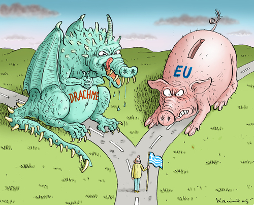 Drachme versus EU Drachme versus EU
