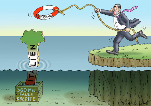 Cartoon: DRAGHI RETTET ITALIEN (medium) by marian kamensky tagged finanzkrise,rettungsschirm,griechenland,eu,finanzkrise,rettungsschirm,griechenland,eu