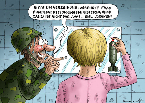 Cartoon: Drei Wetter Taff Ursula (medium) by marian kamensky tagged ursula,von,der,leyen,verteidigungsministerium,cdu,scu,spd,grossen,koalition,ursula,von,der,leyen,verteidigungsministerium,cdu,scu,spd,grossen,koalition