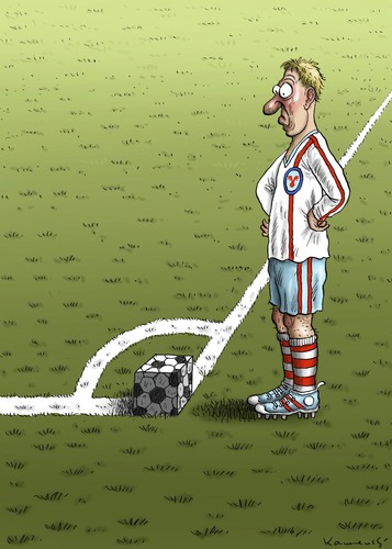 Cartoon: Eckball (medium) by marian kamensky tagged sport,eckball,fussball,championslegue,england,london,fussball,eckball,sport,championslegue,england,london