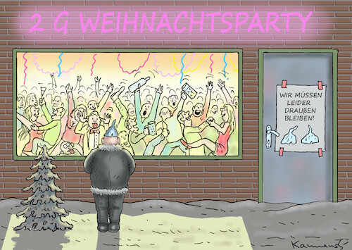 Cartoon: EINSAME SCHWURBLERWEIHNACHTEN (medium) by marian kamensky tagged curevac,testzentren,corona,impfung,pandemie,booster,impfpflicht,curevac,testzentren,corona,impfung,pandemie,booster,impfpflicht