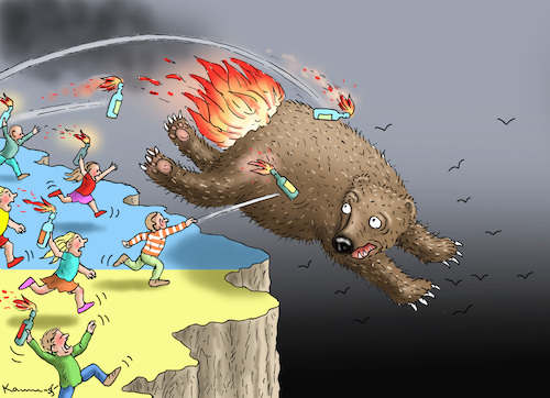 Cartoon: ENTPUTINISIERUNG DER UKRAINE (medium) by marian kamensky tagged putins,bescherung,ukraine,provokation,swift,nato,osterweiterung,putins,bescherung,ukraine,provokation,swift,nato,osterweiterung