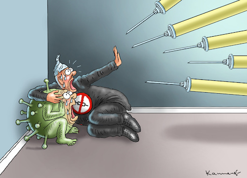 Cartoon: ENTSCHWURBELUNG DES ABENDLANDES (medium) by marian kamensky tagged curevac,testzentren,corona,impfung,pandemie,booster,impfpflicht,curevac,testzentren,corona,impfung,pandemie,booster,impfpflicht