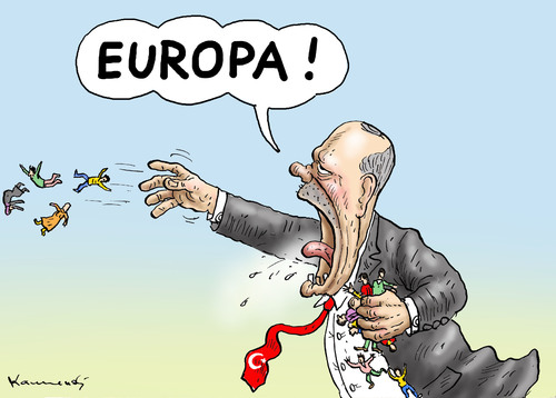 ERDOGAN DROHT MIT FLÜCHTLINGEN ERDOGAN DROHT MIT FLÜCHTLINGEN