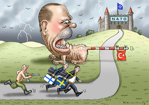 ERDOGAN MACHT SCHOTTEN DICHT By marian kamensky | Politics Cartoon ...