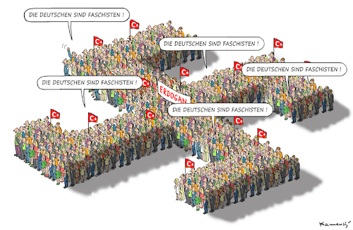 Cartoon: ERDOGANISTEN (medium) by marian kamensky tagged cumhuriyet,erdogan,pressefreiheit,türkei,deniz,yücel,cumhuriyet,erdogan,pressefreiheit,türkei,deniz,yücel