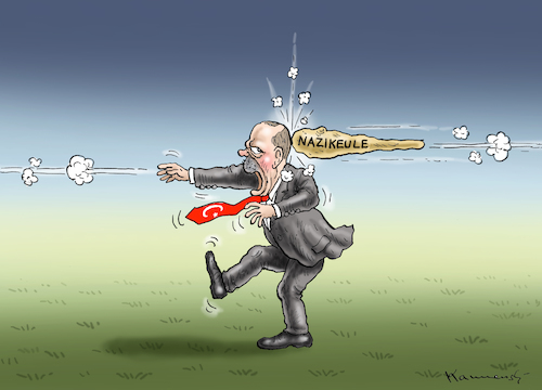 Cartoon: ERDOWAHNS NAZIKEULE (medium) by marian kamensky tagged cumhuriyet,erdogan,cavusoglu,pressefreiheit,türkei,denit,yücel,cumhuriyet,erdogan,cavusoglu,pressefreiheit,türkei,denit,yücel