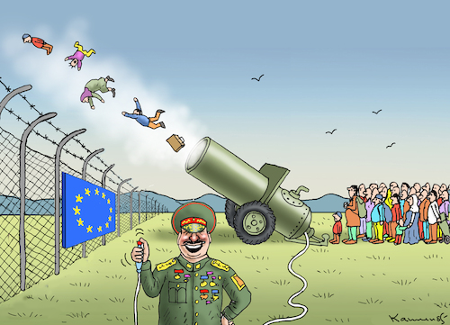 Cartoon: ERPRESSER LUKASCHENKO (medium) by marian kamensky tagged lukaschenko,putin,raynair,protassewitsch,interview,belarus,terrorismus,lukaschenko,putin,raynair,protassewitsch,interview,belarus,terrorismus