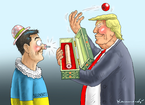 Cartoon: ERSATZNASE FÜR SELENSKYJ (medium) by marian kamensky tagged selenskyj,ukraine,rüstungsgeld,trump,wahllampfhilfe,joe,biden,amtsenthebungsverfahren,selenskyj,ukraine,rüstungsgeld,trump,wahllampfhilfe,joe,biden,amtsenthebungsverfahren