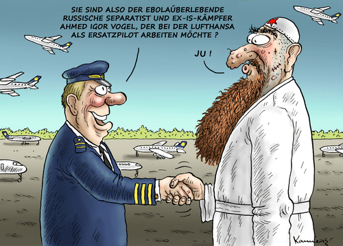 ERSATZPILOT DER LUFTHANSA
