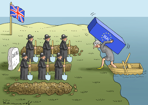 Cartoon: EU DEAL (medium) by marian kamensky tagged theresa,may,putin,sergei,skripal,novichok,russia,kgb,poison,attack,england,agents,brexit,iss,raumfahrt,theresa,may,putin,sergei,skripal,novichok,russia,kgb,poison,attack,england,agents,brexit,iss,raumfahrt