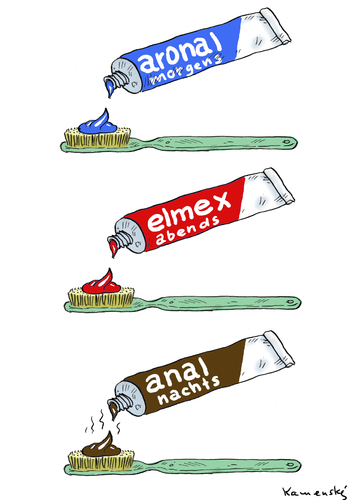Cartoon: Extremrechtsradikale Zahnpflege (medium) by marian kamensky tagged zahnbürste,zahnärzte,dr,best,rechtsradikalismus,zahnbürste,zahnärzte,dr,best,rechtsradikalismus