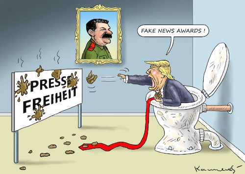 Cartoon: FAKE NEWS AWARDS (medium) by marian kamensky tagged obama,trump,präsidentenwahlen,usa,baba,vanga,republikaner,inauguration,demokraten,us,steuer,reform,weihnachten,fire,and,fury,steve,bannon,fake,news,awards,wikileaks,faschismus,obama,trump,präsidentenwahlen,usa,baba,vanga,republikaner,inauguration,demokraten,us,steuer,reform,weihnachten,fire,and,fury,steve,bannon,fake,news,awards,wikileaks,faschismus