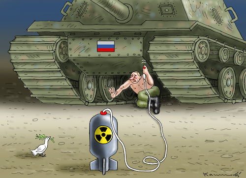 Cartoon: FALLS PUTIN DURCHDREHT (medium) by marian kamensky tagged putins,bescherung,ukraine,provokation,nato,osterweiterung,putins,bescherung,ukraine,provokation,nato,osterweiterung