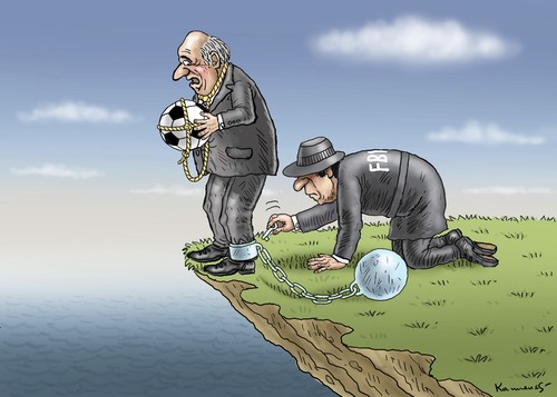 Cartoon: FBI UND BLATTER (medium) by marian kamensky tagged fbi,und,blatter,fifa,fussbal,korruption,rücktritt,fbi,und,blatter,fifa,fussbal,korruption,rücktritt