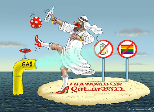 Cartoon: FIFA WORLD CUP IN QUATAR (medium) by marian kamensky tagged fifa,world,cup,in,quatar,fifa,world,cup,in,quatar