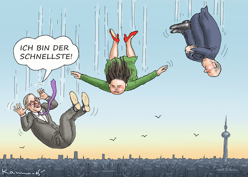 Cartoon: FREIER KANDIDATENFALL (medium) by marian kamensky tagged laschet,versus,söder,merkel,plagiat,wahlen,baerbock,laschet,versus,söder,merkel,plagiat,wahlen,baerbock