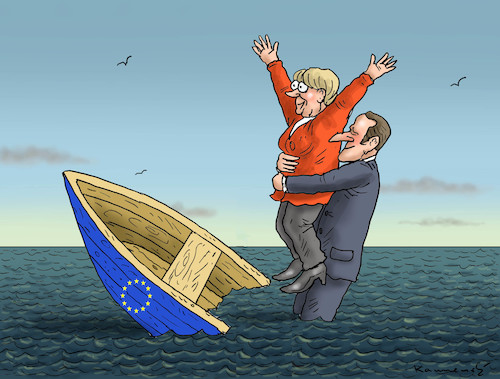 Cartoon: FREUNDSCHAFTSVERTRAG (medium) by marian kamensky tagged merkel,macron,reformen,eu,frankreich,trump,iran,atomdeal,rohani,merkel,macron,reformen,eu,frankreich,trump,iran,atomdeal,rohani