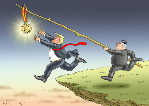 Cartoon: FRIEDENSNOBELPRIEIS FÜR TRUMP (medium) by marian kamensky tagged obama,trump,präsidentenwahlen,usa,baba,vanga,republikaner,inauguration,demokraten,kim,jong,un,friedensnobelprieis,für,wikileaks,faschismus,obama,trump,präsidentenwahlen,usa,baba,vanga,republikaner,inauguration,demokraten,kim,jong,un,friedensnobelprieis,für,wikileaks,faschismus