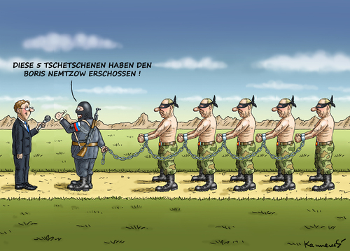 FÜNF TSCHETSCHENEN FÜNF TSCHETSCHENEN