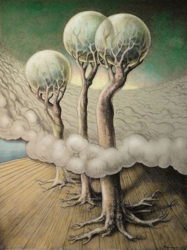 Cartoon: Fukushima Trees (medium) by marian kamensky tagged humor,illustration,wald,wälder,surreal,fatansy,natur,umwelt