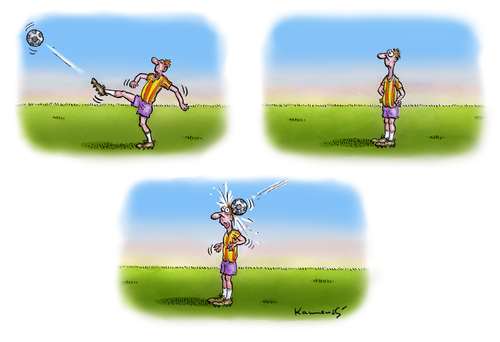 Cartoon: Fussbal WM Brasilien (medium) by marian kamensky tagged fussball,wm,brasilien,fussball,wm,brasilien