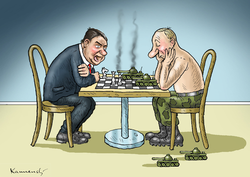 Cartoon: GABRIEL IN MOSKAU (medium) by marian kamensky tagged gabriel,in,moskau,putin,nato,gabriel,in,moskau,putin,nato