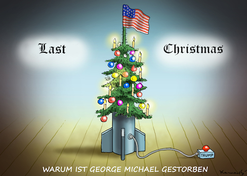 Cartoon: GEORGE MICHAEL (medium) by marian kamensky tagged george,michael,george,michael
