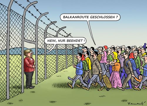 Cartoon: GESCHLOSSENE BEENDIGUNG (medium) by marian kamensky tagged flüchtlingspolitik,griechenland,eu,österreich,deutschland,türkei,gabrial,schäuble,erbarmumngswürdig,flüchtlingspolitik,griechenland,eu,österreich,deutschland,türkei,gabrial,schäuble,erbarmumngswürdig