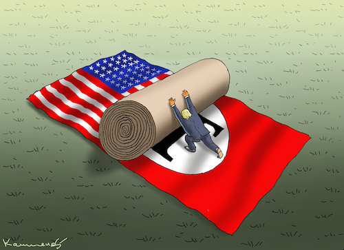 Cartoon: GLÜKLICHER FASCHIST (medium) by marian kamensky tagged musk,trump,zuckerberg,bezos,felon,and,elon,in,panama,zölle,diktator,selenskyj,putin,ukraine,usa,tesla,los,angeles,deportationen,doge,musk,trump,zuckerberg,bezos,felon,and,elon,in,panama,zölle,diktator,selenskyj,putin,ukraine,usa,tesla,los,angeles,deportationen,doge