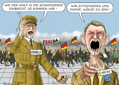 Cartoon: GOEBBELS KÖTER HÖCKE (medium) by marian kamensky tagged merkel,seehofer,unionskrise,csu,cdu,flüchtlinge,gauland,merz,afd,akk,spahn,pegida,hutbürger,terroranschlag,in,halle,merkel,seehofer,unionskrise,csu,cdu,flüchtlinge,gauland,merz,afd,akk,spahn,pegida,hutbürger,terroranschlag,in,halle