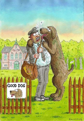 Cartoon: Good Dog (medium) by marian kamensky tagged good,dog