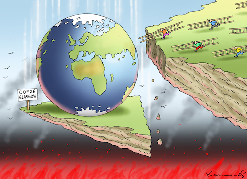 Cartoon: COP 26 IN GLASGOW (medium) by marian kamensky tagged gop,26,in,glasgow,gop,26,in,glasgow