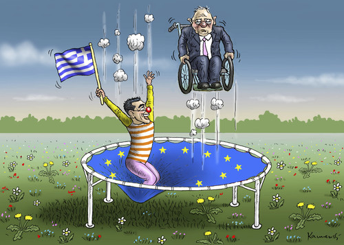 Cartoon: GRIECHISCHER KARNEVAL (medium) by marian kamensky tagged alexis,tsipras,griechenland,rettungsschirm,eu,griechowestern,alexis,tsipras,griechenland,rettungsschirm,eu,griechowestern