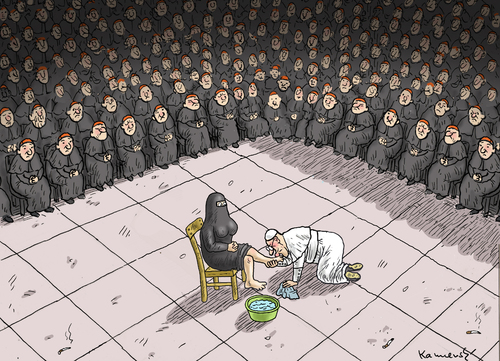 Cartoon: GRÜNDONNERSTAG (medium) by marian kamensky tagged gründonnerstag,gründonnerstag