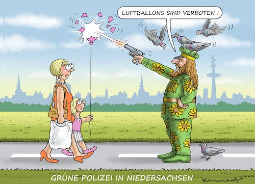 Cartoon: GRÜNER TERROR IN NIEDERSACHSEN (medium) by marian kamensky tagged merkel,seehofer,unionskrise,csu,cdu,flüchtlinge,kontrollzentren,für,salvini,defizit,plastiktütenverbot,luftballonverbot,merkel,seehofer,unionskrise,csu,cdu,flüchtlinge,kontrollzentren,für,salvini,defizit,plastiktütenverbot,luftballonverbot