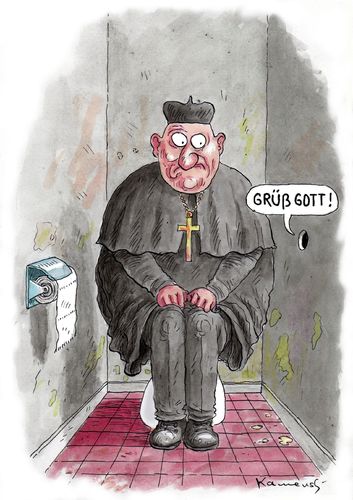 Cartoon: Grüß Gott ! (medium) by marian kamensky tagged katholische,kirche,pfarrer,wc,glory,hole,missbrauch,gebrauch,katholische kirche,pfarrer,kirche,missbrauch,gebrauch,wc,katholische