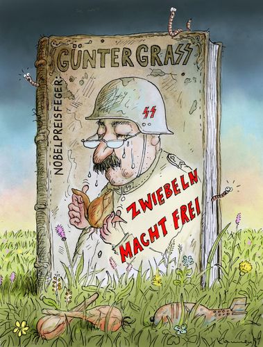 Cartoon: Günter Grass (medium) by marian kamensky tagged humor,bücher,literatur,kunst,buchmesse,gefangenschaft,leidenschaft,abhängigkeit,humor,literatur,kunst,buchmesse,gefangenschaft,leidenschaft,abhängigkeit,günter grass,schriftsteller,günter,grass