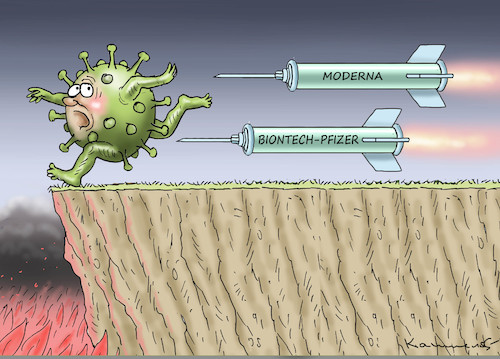 Cartoon: GUTE NACHRICHTEN (medium) by marian kamensky tagged coronavirus,epidemie,gesundheit,panik,stillegung,trump,pandemie,coronavirus,epidemie,gesundheit,panik,stillegung,trump,pandemie