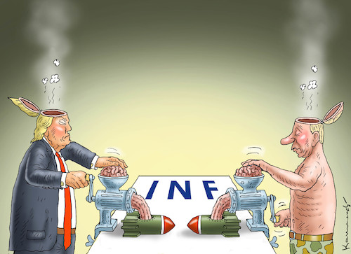 Cartoon: GUTE NACHT FRIEDEN (medium) by marian kamensky tagged obama,trump,präsidentenwahlen,usa,baba,vanga,republikaner,inauguration,demokraten,wikileaks,faschismus,jamal,khashoggi,shutdown,happy,new,year,2019,rüstungsindustrie,inf,vertrag,obama,trump,präsidentenwahlen,usa,baba,vanga,republikaner,inauguration,demokraten,wikileaks,faschismus,jamal,khashoggi,shutdown,happy,new,year,2019,rüstungsindustrie,inf,vertrag